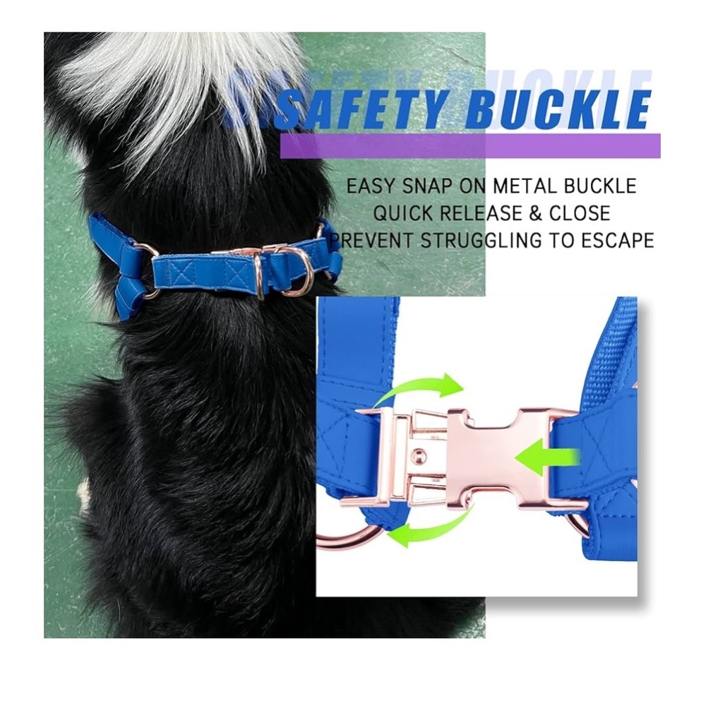 Soft Leather No Pull Dog Harness, Size XS - Picture 8 of 10